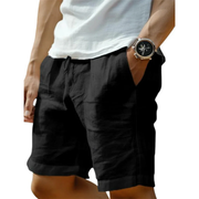 Sebastian | Herren Shorts Mit Kordelzug Für Sommer – Schwarz