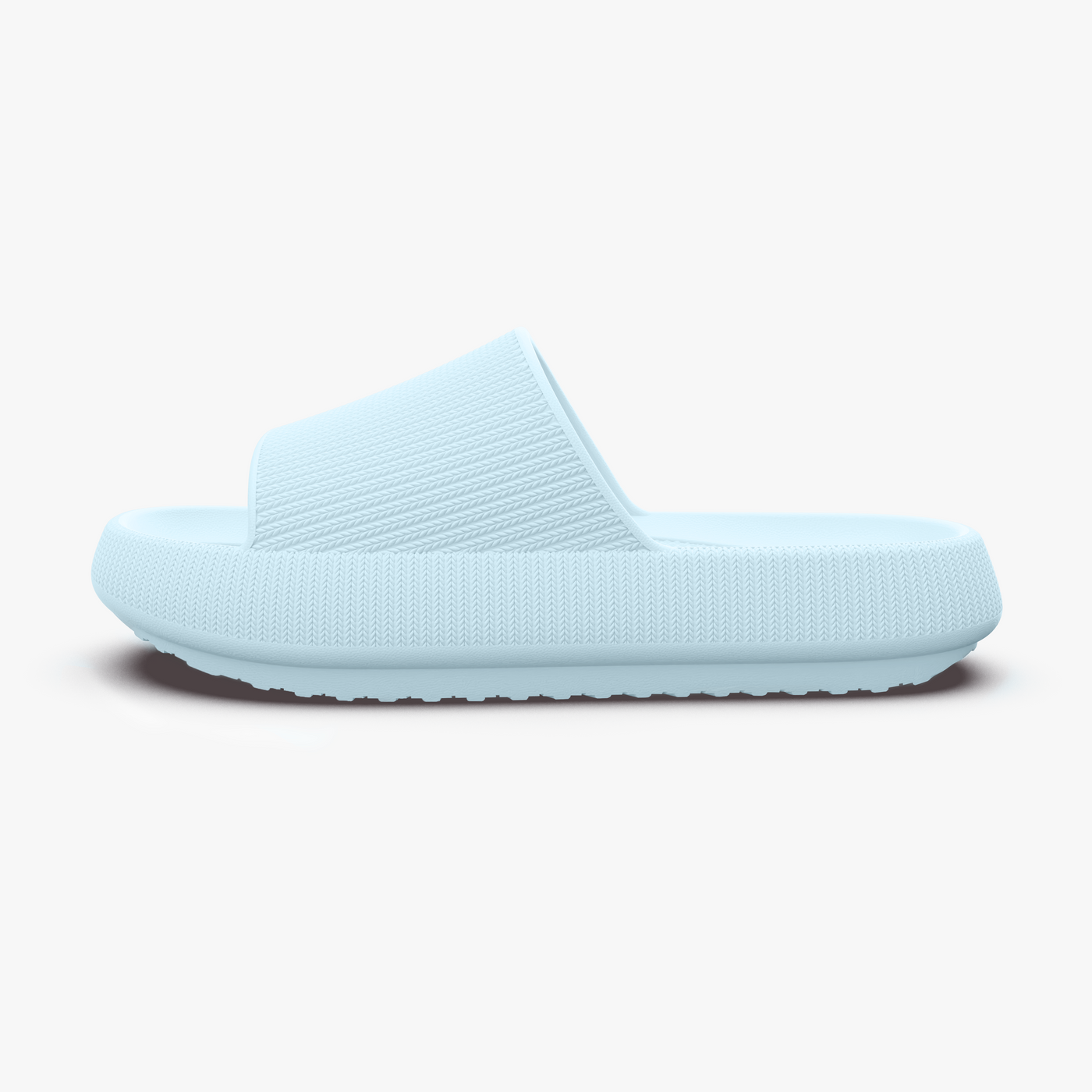 Slide-Sandale mit Strukturband | Extra-Sohle | Bequem & Modern