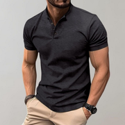 Severin | Kurzarm-Poloshirt für Herren – Schwarz