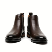Sigvard | Herren Chelsea Boots Stiefeletten Schwarz – Braun