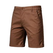 Simon | Herren Chino Shorts Klassisch Für Strand – Braun