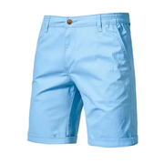 Simon | Herren Chino Shorts Klassisch Für Strand – Hellblau