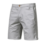 Simon | Herren Chino Shorts Klassisch Für Strand – Hellgrau