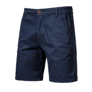 Simon | Herren Chino Shorts Klassisch Für Strand – Marineblau