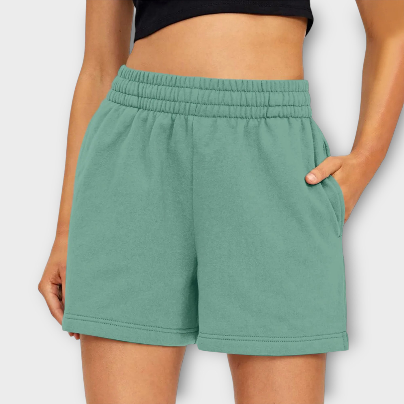 Shorts mit Elastischem Bund für Damen