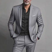 Slim Fit Herrenanzug für Gala & formelle Anlässe – Grau