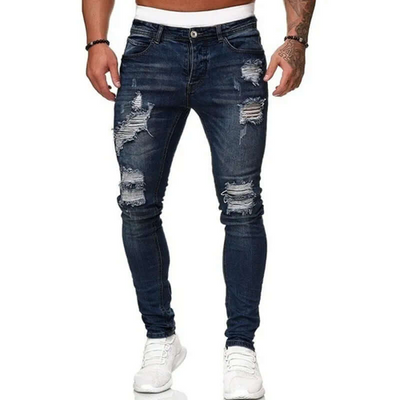 Bastien | Herren Slim Fit Jeans | Schwarz