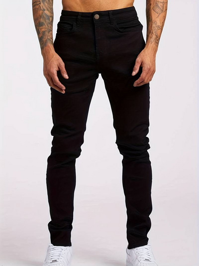Neville | Herren Slim Fit Jeans | Schwarz
