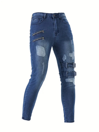 Draymond | Herren Slim Fit Jeans | Schwarz