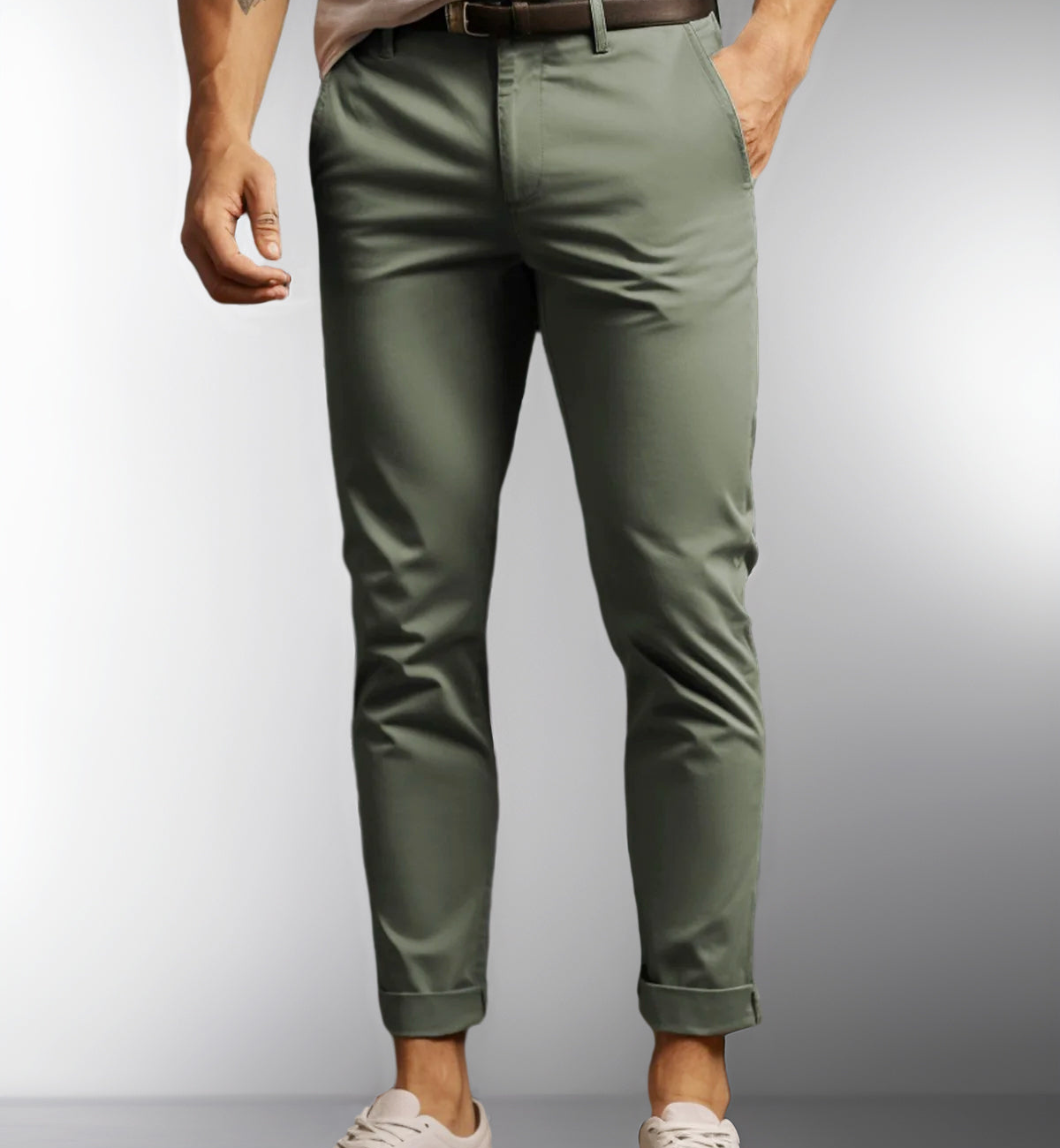 Franky | Herren Chino Hose | Schwarze Stoffhose
