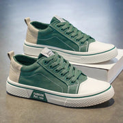 Sneaker Herren Retro Low Top mit Schnürung – Grün