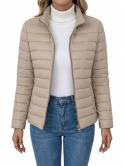 Ligeia - Leichte, wasserabweisende Jacke – Beige