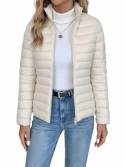 Ligeia - Leichte, wasserabweisende Jacke – Off-White