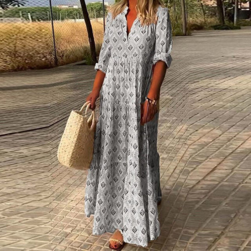 Lindsy | Sommer Boho Kleid | Maxi