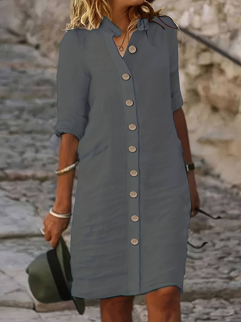 Hestia | Sommer Shirtkleid | Midi