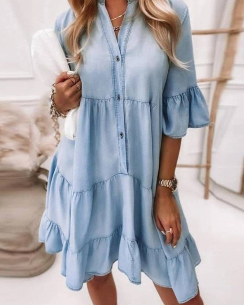 Whencel | Sommer Shirtkleid | Mini