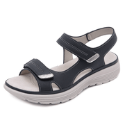 Orthopädische Sandalen für Damen | Verstellbarer Riemen – Schwarz