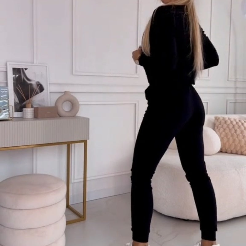 3-teiliger Trainingsanzug mit Reißverschluss für Frauen