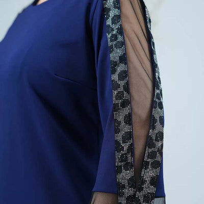 Kleid mit Spitzenärmeln | Transparente Details | Elegant und Feminin