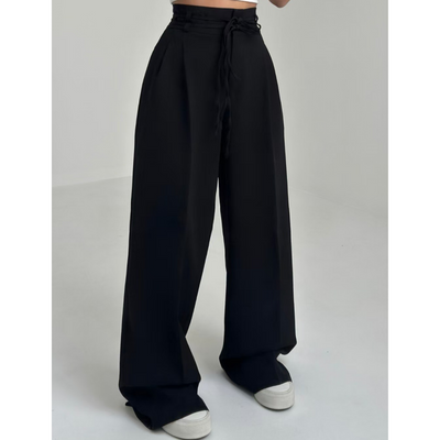 Weite Hose mit Bunddetail | Hoher Sitz | Fließender Schnitt