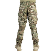 Herren Multicam Tactical Kampfhose Mit Knieschützern – Robuste Cargo Hose – Camo-Khaki