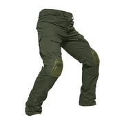 Herren Multicam Tactical Kampfhose Mit Knieschützern – Robuste Cargo Hose – Armeegrün