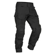 Herren Multicam Tactical Kampfhose Mit Knieschützern – Robuste Cargo Hose – Schwarz