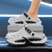 Herren-EVA-Clogs mit Fersenriemen – Weiß