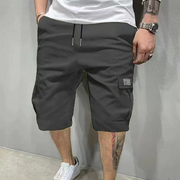 Arthur | Kniekurze Cargo-Shorts mit elastischem Bund – Dunkelgrau