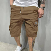 Arthur | Kniekurze Cargo-Shorts mit elastischem Bund – Kaffee