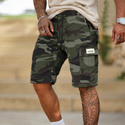 Flourence | Robuste Herren-Shorts im Military-Look – Grün