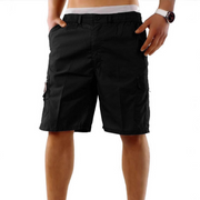 Stefan | Bequeme Herren-Bermudas mit Seitentaschen – Schwarz