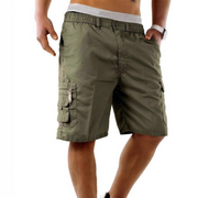 Stefan | Bequeme Herren-Bermudas mit Seitentaschen – Grün