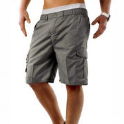 Stefan | Bequeme Herren-Bermudas mit Seitentaschen – Grau