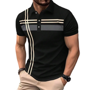 Ludrick | Elegantes Herren-Shirt mit Kragen und Knopfleiste – Schwarz