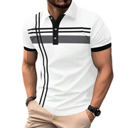 Ludrick | Elegantes Herren-Shirt mit Kragen und Knopfleiste – Weiß