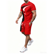 Arvidho | Bequemes Herren-Set für Training und Freizeit – Rot