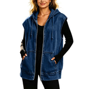 Anemora - Premium Oversize-Kapuzenjacke – Dunkelblau