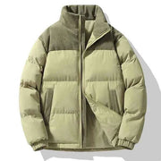 Steppjacke Herren Wattiert – Olivgrün