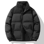 Steppjacke Herren Wattiert – Schwarz