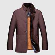 Steppjacke Stehkragen Herren Elegant – Bordeaux