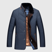 Steppjacke Stehkragen Herren Elegant – Dunkelblau