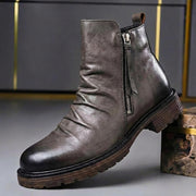 Stiefel Herren Klassisch mit Reißverschluss – Grau
