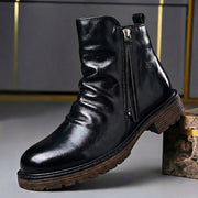 Stiefel Herren Klassisch mit Reißverschluss – Schwarz