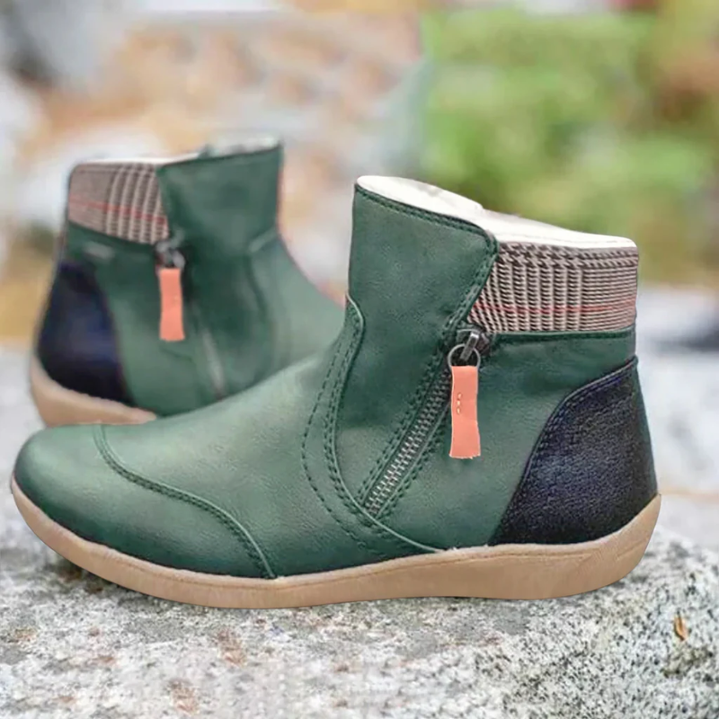 Amber | Stiefeletten Damen Flach | Wasserdicht