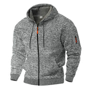 Daemor - Allwetter-Hoodie mit durchgehendem Reißverschluss – Grau