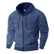 Daemor - Allwetter-Hoodie mit durchgehendem Reißverschluss – Königsblau