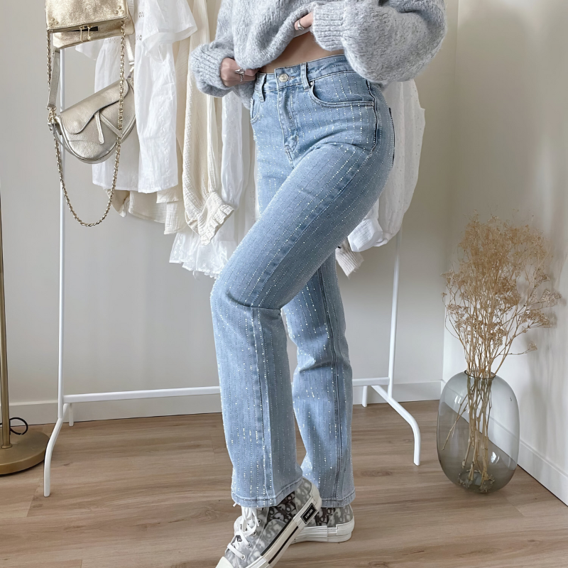 Erina | Straight Leg Jeans Damen | Slim-fit