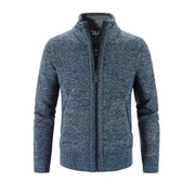Strickjacke Herren Reißverschluss – Blau