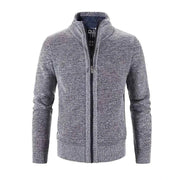 Strickjacke Herren Reißverschluss – Grau